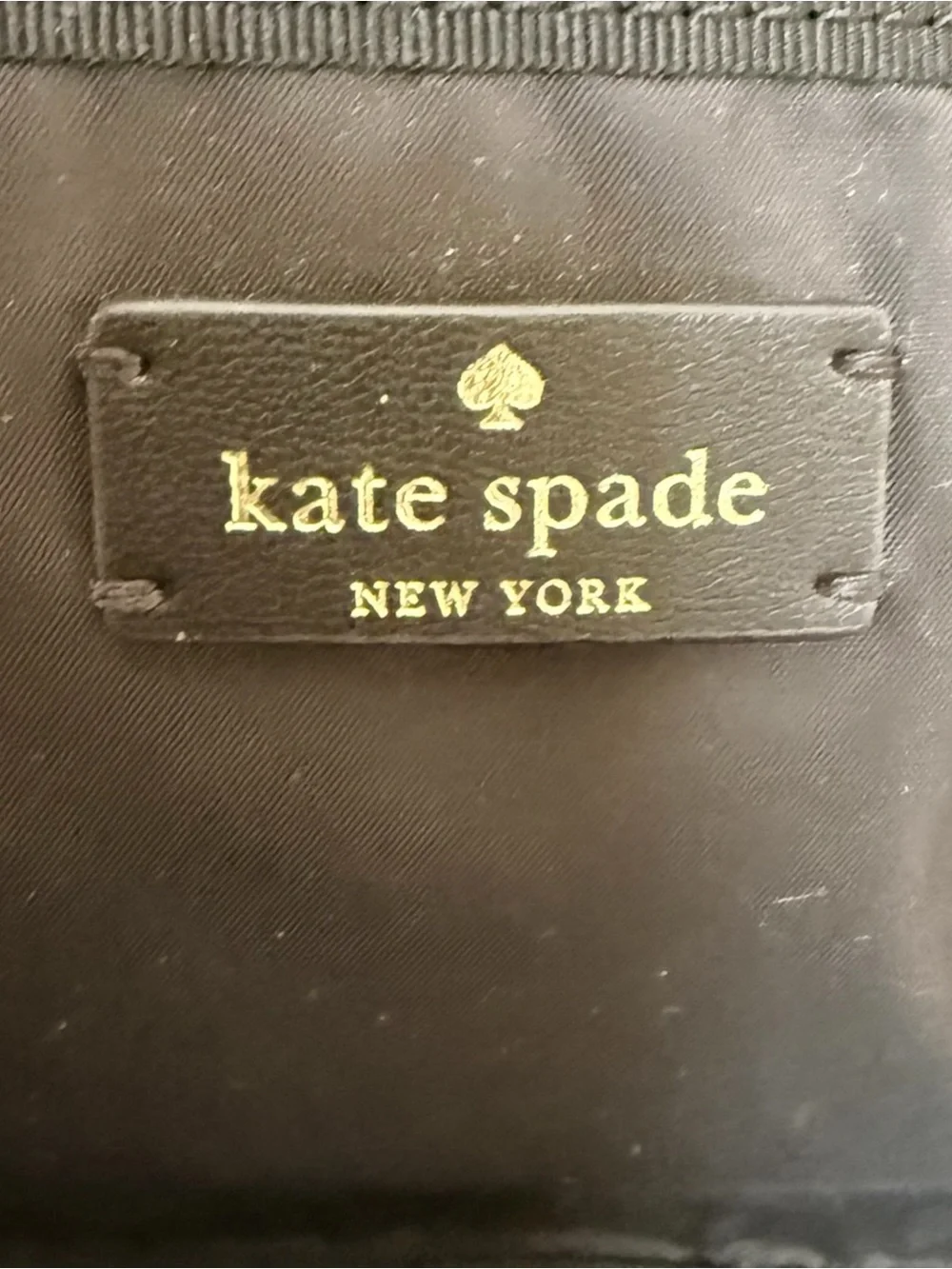 Kate Spade New York Black Nylon Vanity Cosmetic Train Case Travel Bag